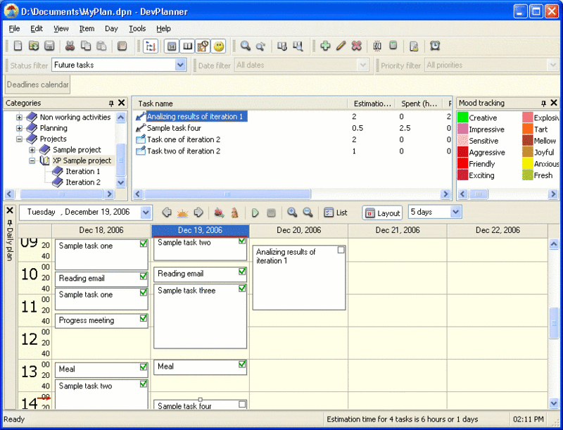 DevPlanner Screenshot